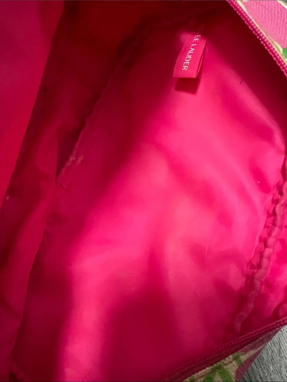 Lily Pulitzer Estée Lauder collab cosmetic bag
